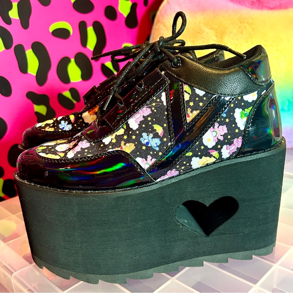 YRU Platform Care Bear Shoes